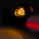 LED dark pendellamp links, haakse steel, 12-24v, 50cm kabel - Afbeelding 3