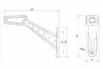 LED Breedtelamp links 12-36v, 30cm kabel + Superseal - Afbeelding 3