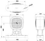 LED breedtelamp compact | 12-24v | IP69K | rood-wit | MB-2550RW - Afbeelding 6