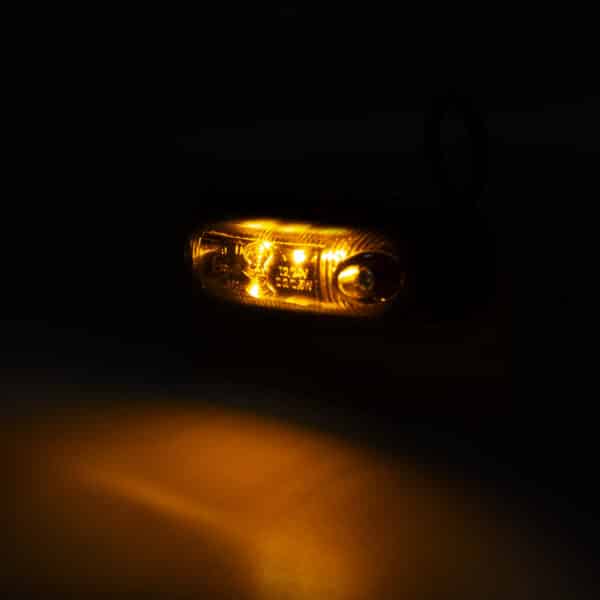 LED dark markeringslicht amber incl. beugel 12-24v 50cm kabel - Afbeelding 2