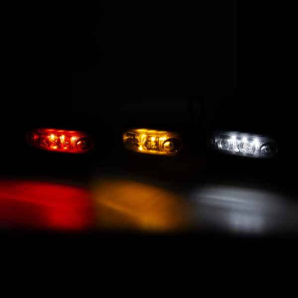 LED dark markeringslicht amber incl. beugel 12-24v 50cm kabel - Afbeelding 3