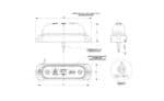 LED dark markeringslicht amber incl. beugel 12-24v 50cm kabel - Afbeelding 4