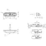 LED markeringslicht Rood | 12-24v | 50cm. kabel | MV-4300R - Afbeelding 4