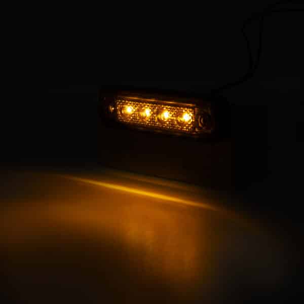 LED dark markeringslicht amber 12-24v 50cm kabel - Afbeelding 2