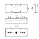 Links | LED trailerlamp | dynamisch knipperlicht | 9-36v | 7-PIN | VC-1031B7 - Afbeelding 4