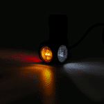 LED dark breedtelamp links rood-wit-amber 12-24v 60cm kabel - Afbeelding 4