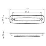 LED markeerlicht rood 12-24v 15cm. kabel - Afbeelding 5