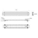 LED dakset amber | 1359mm | 12-24v | incl. controller - Afbeelding 10