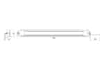 LED interieurverlichting 68cm - 12-24v - motion - 50cm kabel | BS-2068 - Afbeelding 2