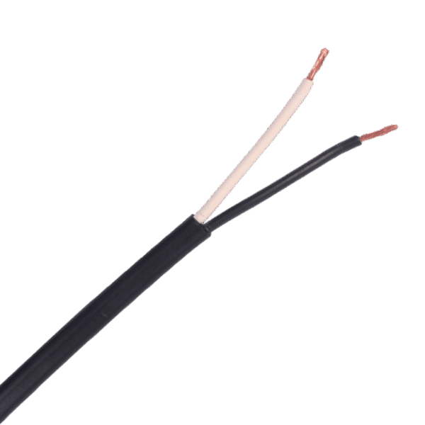 2-aderige kabel | 0,75mm² | zwart-wit | rond | 100m - Afbeelding 1