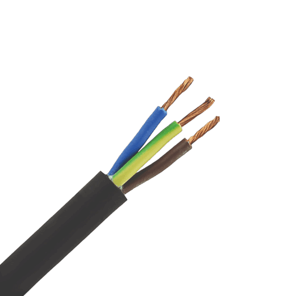 3-aderige kabel | 2,50mm² | blauw-bruin-geel|groen | 50m - Afbeelding 1