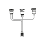 Frontkabel 15P | 24N | 24S, 150cm kabel met 15P Bajonet