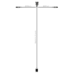 Hoofdkabel 15m | incl zij-kabel | 10-aderig | 2x 15P Bajonet - Afbeelding 6