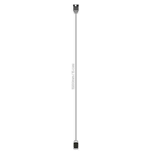 Hoofdkabel 15m | excl zij-kabel | 15-aderig | 2x 15P Bajonet - Afbeelding 5
