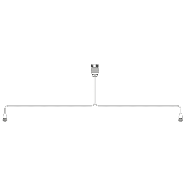 Achterlichtkabel 15P baj. naar 2x 7-PIN's AMP excl. zij-kabe - Afbeelding 1