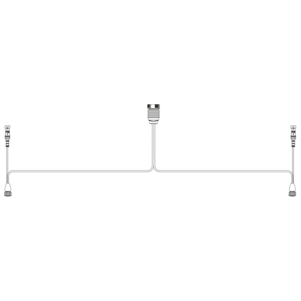 Achterlichtkabel 15P baj. naar 2x 7-PIN's AMP incl. zij-kabe - Afbeelding 1