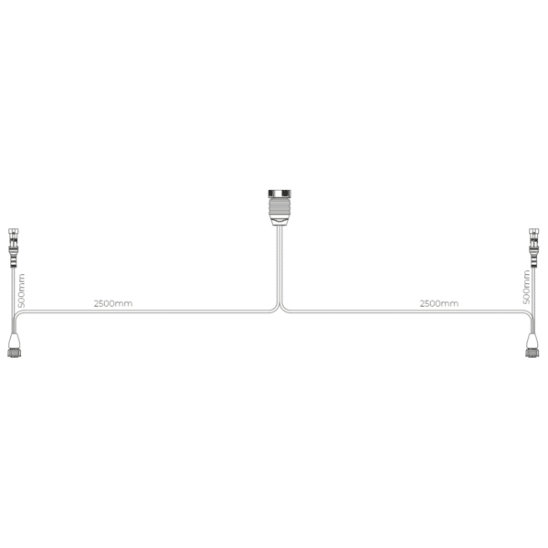 Achterlichtkabel 15P baj. naar 2x 7-PIN's AMP incl. zij-kabe - Afbeelding 6