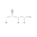 Y-kabel tbv 3 achterlichten (5-PIN) incl. zijkabel - Afbeelding 5
