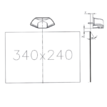 Kentekenverlichting voor vierkante plaat