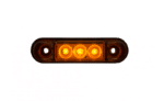 LED markeringslicht amber met beugel | 12-24v | 50cm. kabel | MV-4300A - Afbeelding 3