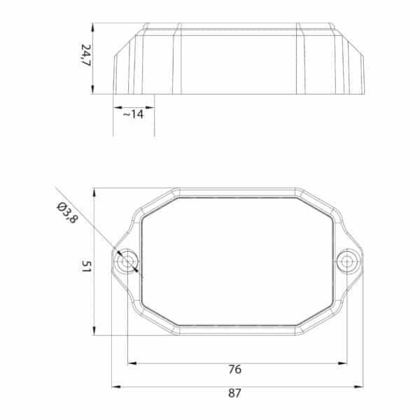 LED markeringslicht wit 12-24v, 0,75mm2 connector | MV-5710W - Afbeelding 5