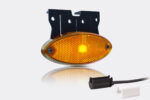LED markeringslicht ovaal amber met steun | 12-24v | 1.5mm.2 connector | MV-5870A