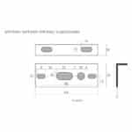 Montagesteun tbv S07F3001 / S07F3100 / S11F3002 /SLED3DVAR65 - Afbeelding 2