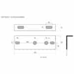Montagesteun tbv S11F3003 / SLED4DVAR65 / SSLED3DV - Afbeelding 2