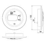 LED mist-achteruitrijlicht rechts 120mm inbouw 12-24v 1,5m. | VC-2932 - Afbeelding 5