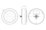 LED darklook mist-achteruitrijlicht, chrome 12-24v 5-PIN inbouw - Afbeelding 5