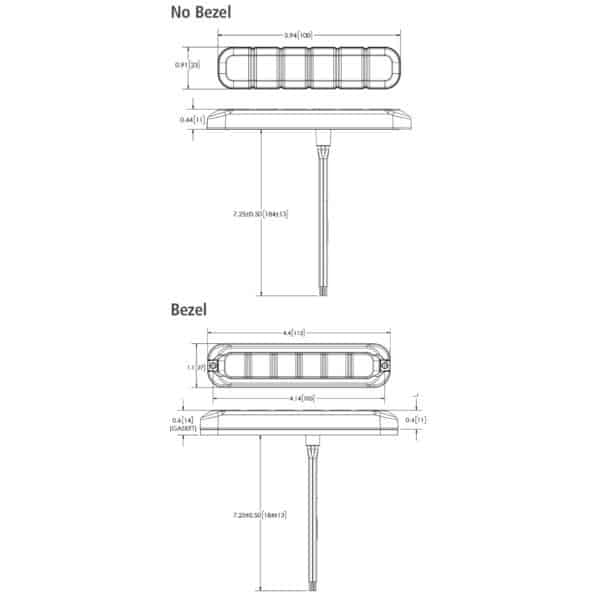 LED Ultraflex flitser | R65 6 | LED | 12-24v | amber + wit | ED3794AW - Afbeelding 5