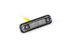 LED markeerlicht | darklook amber | 12-24V | 0,15m. kabel | incl zwarte behuizing